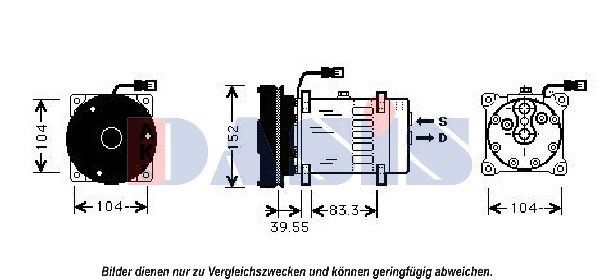 AKS DASIS Kompressor,kliimaseade 850596N